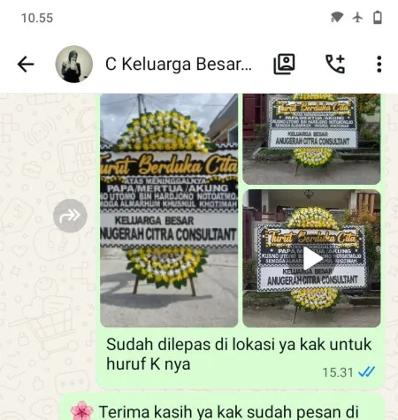 Pengiriman Papan Bunga Duka Pasarbatang Brebes