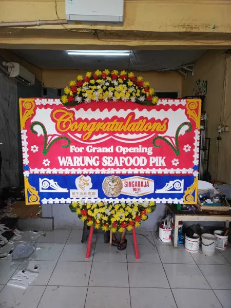 Papan Bunga Ucapan Selamat Pasarbatang Brebes