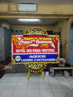 Papan Bunga di Pasarbatang Brebes