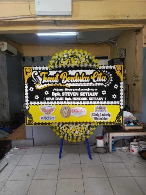 Papan Bunga di Pasarbatang Brebes